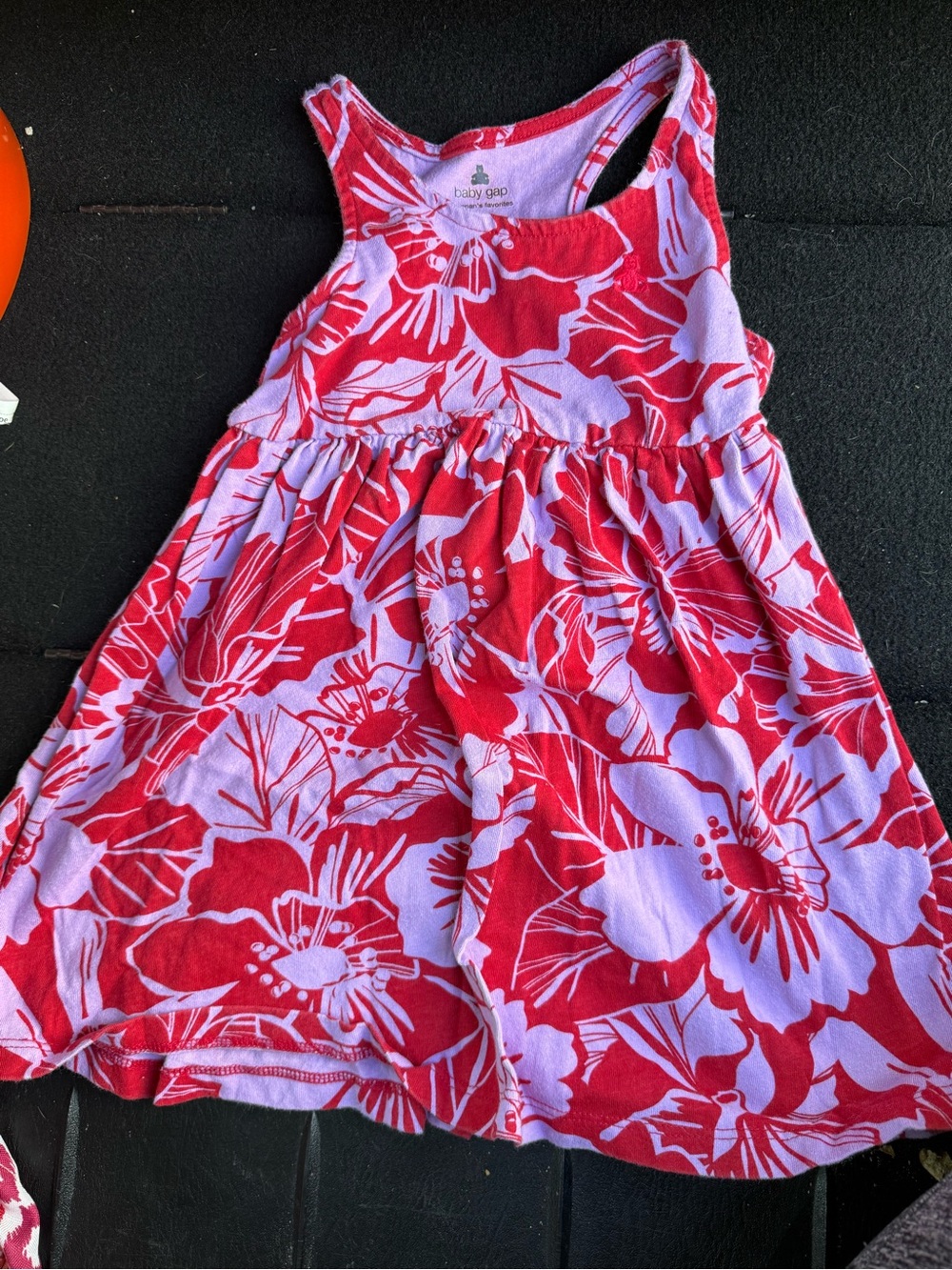 GAP Red and Pink Floral Tank Dress for Kids